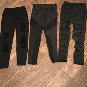 Black leggings - 3 pairs